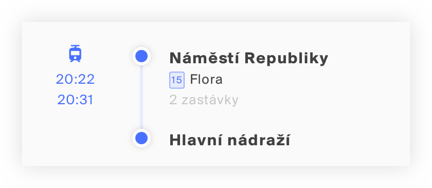 Dopravni prostředek použitý v cestě